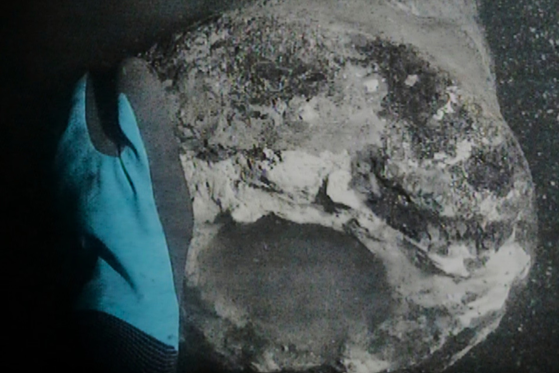 Hình ảnh thợ lặn tìm thấy một khẩu pháo, được cho là thuộc về soái hạm Dannebroge của Đan Mạch.