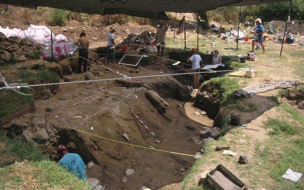 Toàn cảnh khu khai quật Gesher Benot Ya‘aqov ở miền bắc Israel