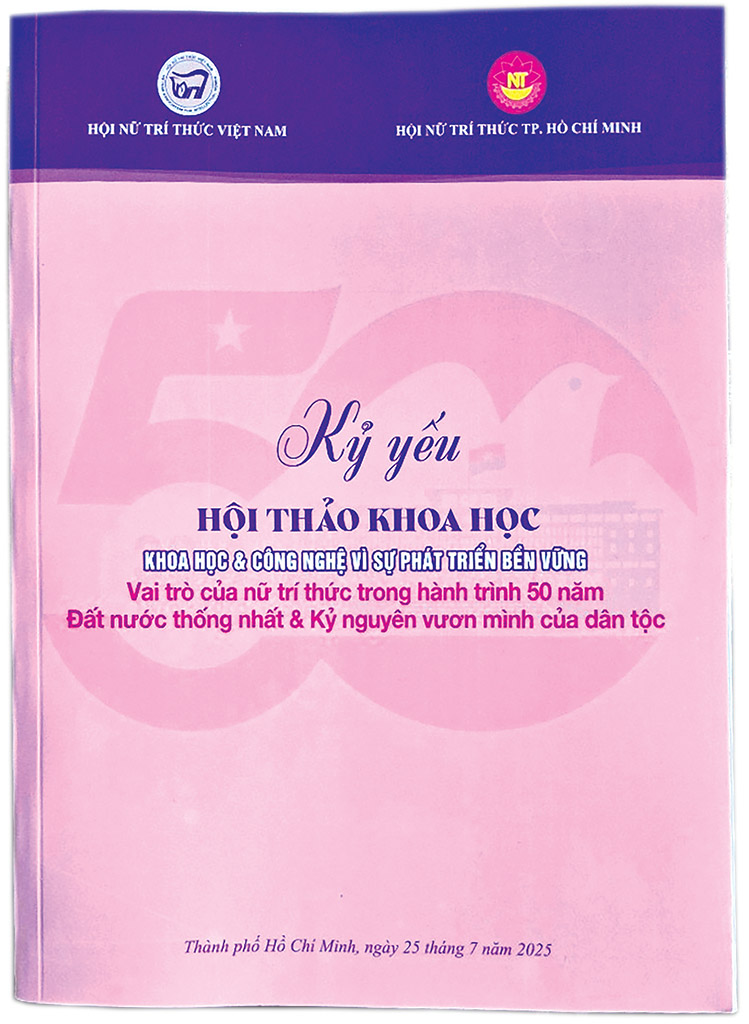 39/58 báo cáo tham luận của hội viên Hội Nữ trí thức TPHCM được đăng trong tập kỷ yếu trên.