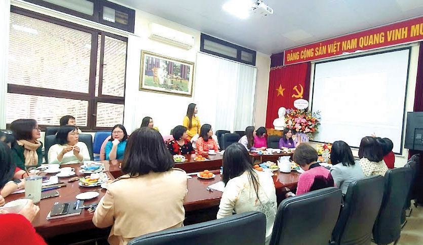 Toàn cảnh Đại hội Chi hội Nữ Trí thức Vật lý- Hóa học-Vật liệu nhiệm kỳ 2024–2029