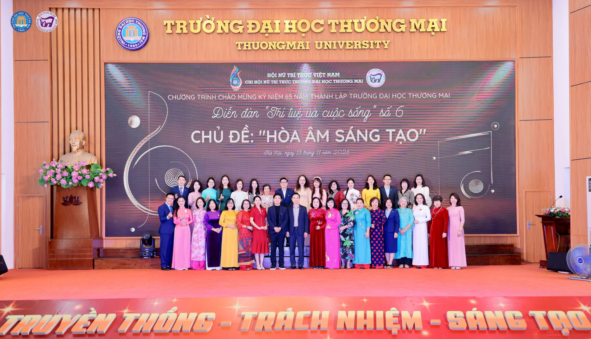 Chi hội Nữ trí thức TMU tổ chức Diễn đàn “Trí tuệ và Cuộc sống” số 6 – “Hòa âm sáng tạo” giao lưu cùng nhạc sĩ Nguyễn Văn Chung.