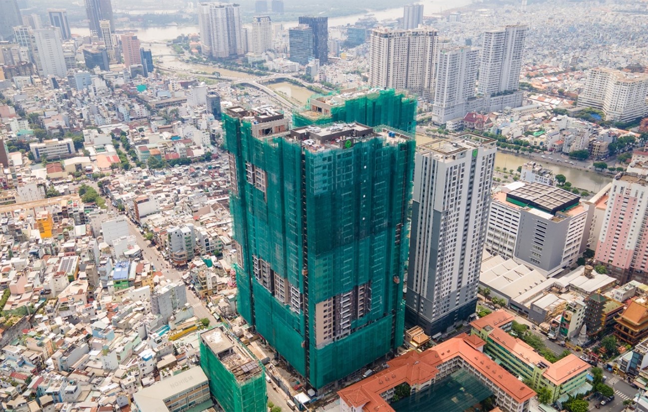 Tổ hợp Căn hộ Thương mại dịch vụ The Grand Manhattan – vị thế trung tâm Sài Gòn, đang tăng tốc hoàn thiện để bàn giao nhà cho cư dân từ Qúy III/2026