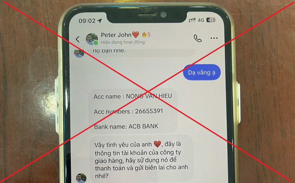 Đối tượng lừa đảo liên hệ với chị H. qua tin nhắn Tiktok. Ảnh: Trang thông tin điện tử Công an tỉnh Tuyên Quang