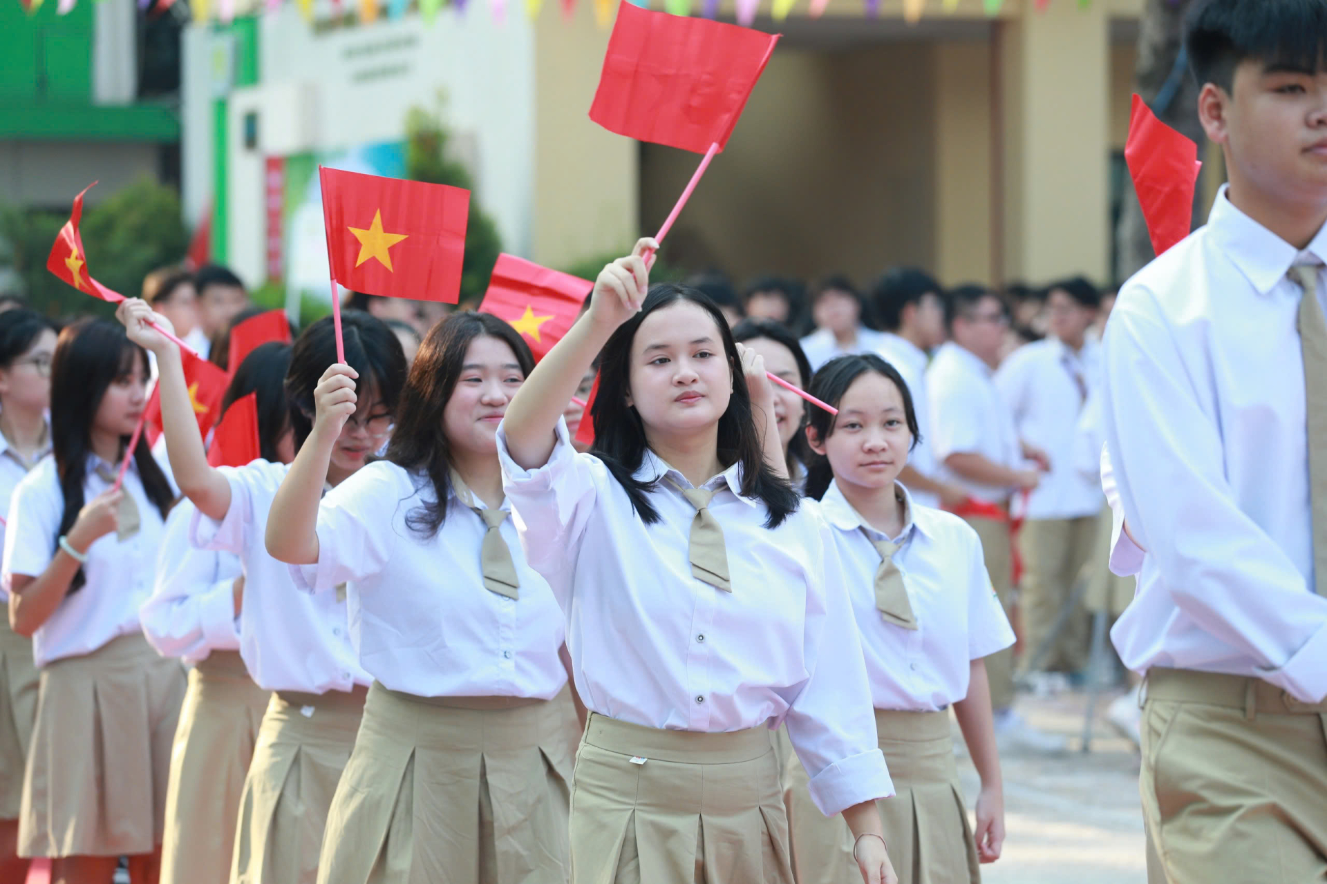 Năm học mới giảm hơn 50% đầu mối trường học.Ảnh: Huy Trần