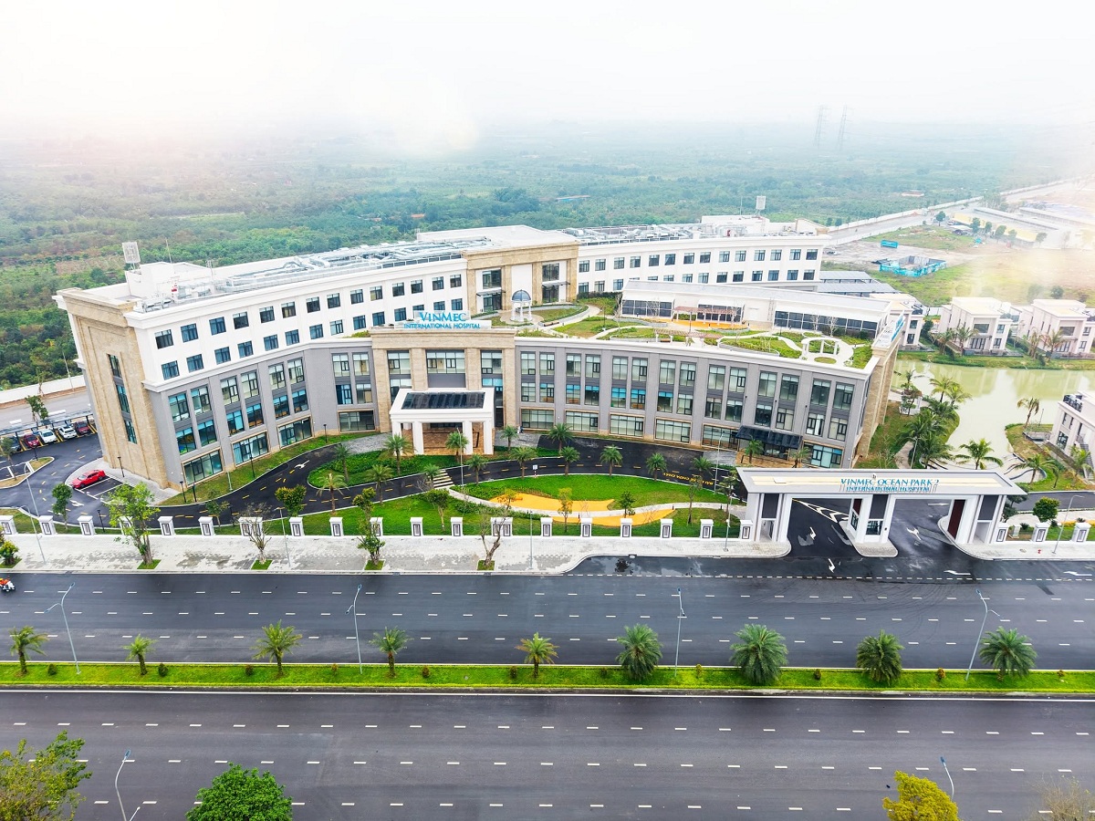 Bệnh viện Vinmec Ocean Park 2 đã vận hành, bổ sung dịch vụ chăm sóc sức khỏe ngay trong đại đô thị.