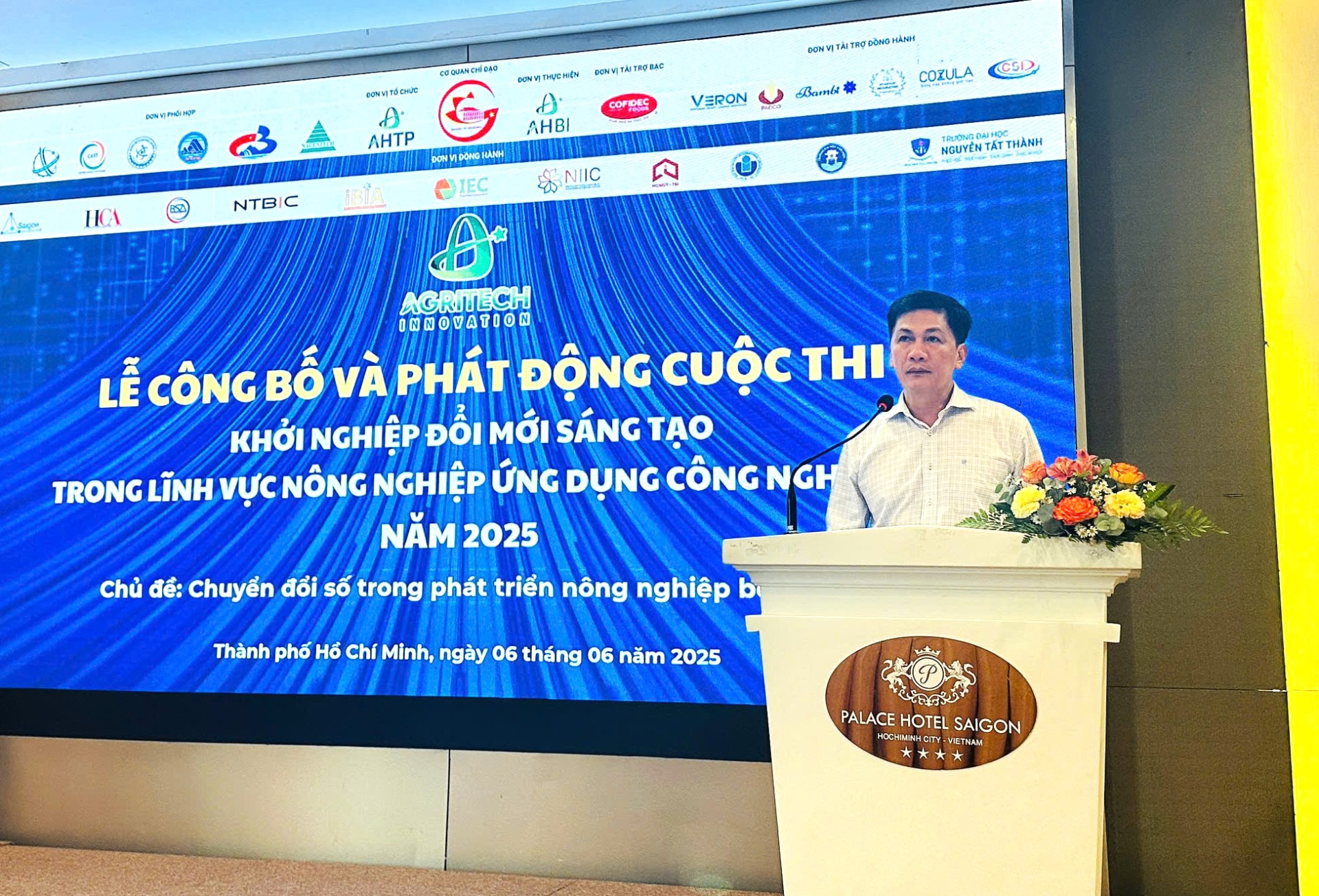 ông Lê Thanh Minh, Phó Giám đốc Sở Khoa học và Công nghệ TP. Hồ Chí Minh phát biểu tại lễ công bố.