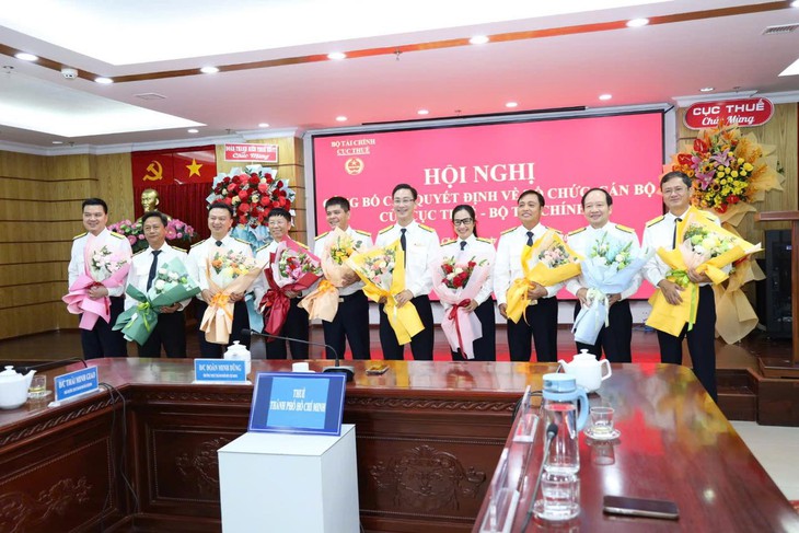 Thuế TP.HCM ra mắt ban lãnh đạo mới. Ảnh: Thuế TP.HCM