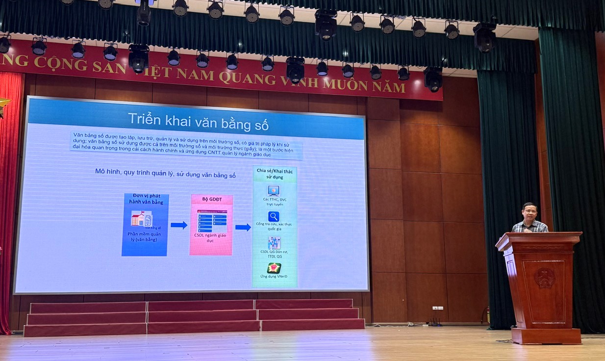 Các đại biểu được tập huấn triển khai văn bản số