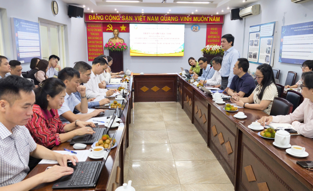 Buổi làm việc diễn ra tại Sở Khoa học và Công nghệ TP.HCM. Ảnh: Sở KH-CN TP.HCM