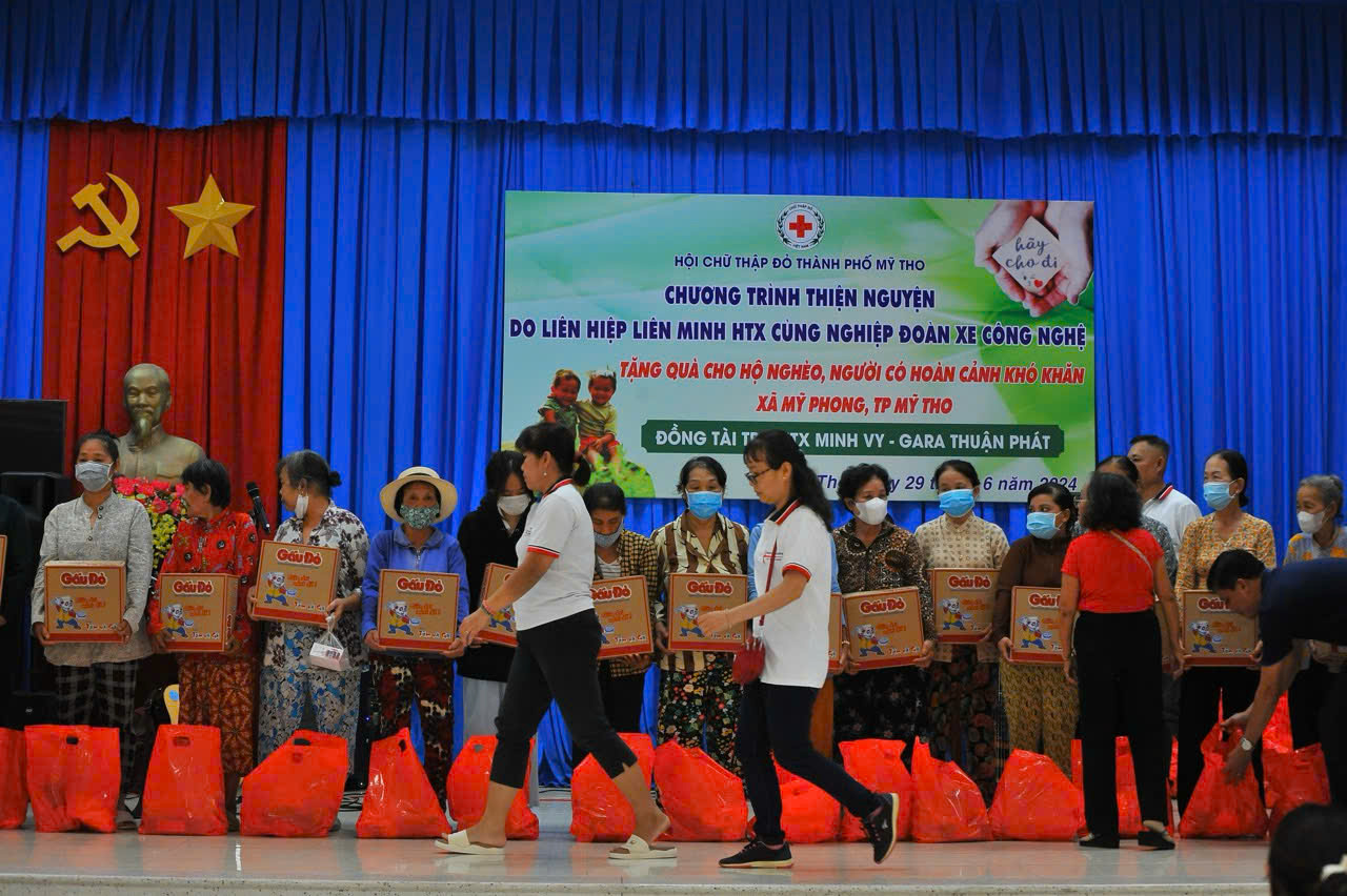 Hoạt động thiện nguyện của Nghiệp đoàn tại TP Mỹ Tho năm 2024