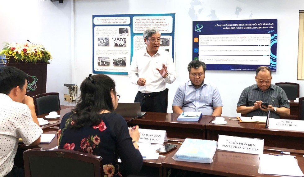 ThS. Phạm Bình An, đại diện nhóm nghiên cứu báo cáo. Ảnh: CESTI