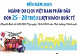 Ngành du lịch hướng đến mục tiêu đón 28 triệu lượt khách quốc tế