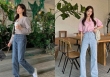 Quần jeans ống rộng với kiểu giày này là cặp bài trùng hoàn hảo, đảm bảo sẽ giúp phong cách nàng lên hương