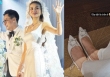 Cô dâu Thanh Hằng thay 3 bộ váy cưới, diện đôi giày bệt giá gần 40 triệu