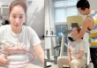 Khánh Thi lộ bụng ngấn mỡ sau sinh, Phan Hiển làm PT giúp vợ giảm cân vẫn bị ghi hận