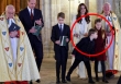 3 đứa trẻ nhà William và Kate xuất hiện trong sự kiện hoàng gia đặc biệt, cậu út Louis gây chú ý vì hành động lém lỉnh với chị gái