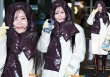 Hyomin (T-ara) trùm khăn kín mít như gấu bông, hào hứng khoe nhan sắc không tuổi trên đường đến Việt Nam