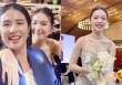 Hoa hậu Ngọc Hân dự đám cưới cô dâu từng được cầu hôn bằng 200 flycam gây “chấn động', tiết lộ có chồng vẫn thích giật hoa cưới