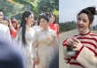 Quang Hải đi thi đấu, Chu Thanh Huyền khoe mang quà về thăm bố mẹ chồng