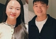 Nhuệ Giang hiếm hoi xuất hiện cùng Lương Xuân Trường, nhan sắc khác hẳn, không còn hình ảnh cô tiêu thư như lúc mới yêu