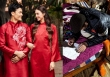 Vợ mẫu tây Bùi Tiến Dũng ăn tết nhà chồng, gọi bố chồng 'là người dễ thương nhất'