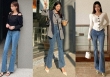 Quần jeans ống loe đang 'hot' không kém quần ống rộng và 4 cách mặc sành điệu, siêu tôn dáng
