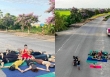 Công an vào cuộc xác minh nhóm nữ học viên tập yoga giữa đường tại Thái Bình