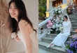 Cô dâu xinh nhất làng bóng chuyền khoe dáng trước căn biệt thự nguy nga như cung điện nhà chồng 