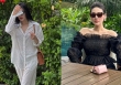 Chuyên diện đồ màu trung tính nhưng Dương Tú Anh vẫn có style đi du lịch nổi bật, sang xịn mịn