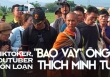Tận mắt thấy ông Thích Minh Tuệ bị 'bao vây' bởi đám đông YouTuber, TikToker ở Quảng Bình, gây hỗn loạn, tắc nghẽn giao thông