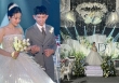 Hình ảnh đầu tiên của chú rể Hồng Duy và cô dâu thạc sỹ trong rạp cưới lung linh ánh đèn 
