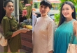 'Hot mom' Doãn Hải My khoác túi hàng hiệu đi lễ phủ Tây Hồ, nhan sắc 'mười phân vẹn mười' với 'mẹ ngoại' trẻ đẹp nhất làng bóng đá