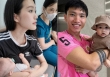 Hé lộ hình ảnh Đoàn Văn Hậu - Doãn Hải My đưa con đi bệnh viện, sự xuất hiện của 'mẹ chồng' gây chú ý