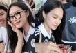 Cùng Đoàn Văn Hậu đi xem bóng đá ở Hàn Quốc, tiểu thư Doãn Hải My phải xin lỗi vì một hành động vô tình