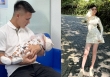  Quang Hải đưa quý tử đi tiêm, bế con khéo léo ra dáng bố bỉm sữa