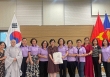 Đoàn Hội Nữ trí thức Việt Nam thăm và làm việc tại Đại sứ quán Việt Nam tại Hàn Quốc