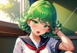 One Punch Man: AI tưởng tượng Tatsumaki là một nữ sinh dễ thương