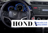 Bảng giá ô tô Honda mới nhất tháng 3/2021