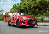 Bảng giá ô tô Toyota năm 2021 cập nhật mới nhất