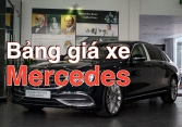 Bảng giá ô tô Mercedes năm 2021 cập nhật mới nhất