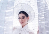 Khánh Vân thần thái ngút ngàn tại đêm thi quốc phục Miss Universe