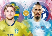 Link xem trực tiếp Thụy Điển vs Slovakia, 20h ngày 18/6