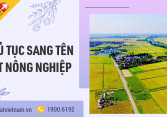 Hướng dẫn thủ tục sang tên đất nông nghiệp chi tiết