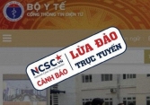 Cảnh báo việc lừa tiền cứu trợ COVID-19 trên trang thông tin giả mạo Bộ Y tế