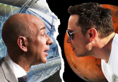 Elon Musk và Jeff Bezos cạnh tranh khốc liệt cuộc đua lên mặt trăng 