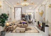 5 lưu ý thiết kế phòng khách nhà ống theo phong cách tân cổ điển