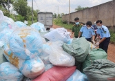 Phát hiện một cơ sở ở Đồng Nai tái chế hơn 1 tấn khẩu trang y tế