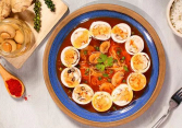 Món ngon mỗi ngày: Mực nhồi tôm xốt tiêu xanh


