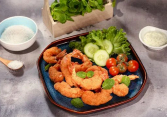 Món ngon mỗi ngày: Tôm chiên dừa xốt bạc hà
