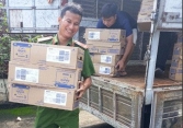 Long An thu giữ 500 thùng sữa Aptamil Profutura nghi nhập lậu
